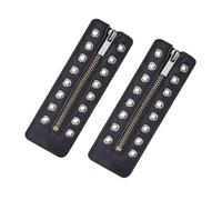 Quick Install Zippered Shoelace Inserts Decoration Waterproof PU Leather Zippered Inserts for Boot Footwear Enhancement Comfortable Shoe Insert