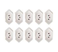 Quick Installation Baby Outlet Cover Multi Country Compatible Childproof Socket Guard 2-Hole 10Pcs Shockproof Electrical Outlet Guards