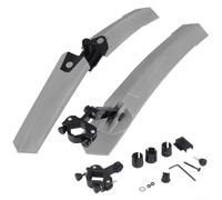 Quick Installation Bicycle Mudguard with Tail Light Safety for Mountain Riders (Ordinary Gray)