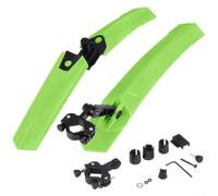 Quick Installation Bicycle Mudguard with Tail Light Safety for Mountain Riders (Ordinary Green)