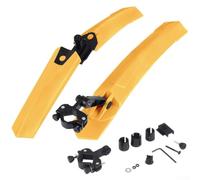 Quick Installation Bicycle Mudguard with Tail Light Safety for Mountain Riders (Ordinary Yellow)
