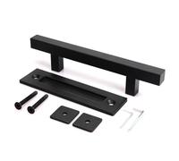 Quick Installation Square Pull Handle Strong Construction Tool Complimentary Arrange for Cabinet Division Doors Contemporary Barn Handle