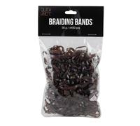 Quick Knot® Braiding Bands | Wide Mane Rubber Bands for Horses | 450 Pieces | Extra Strong Braiding Elastics for Horses | Brown