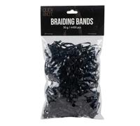 Quick Knot® Braiding Bands | Wide Mane Rubber Bands for Horses | 450 Pieces | Extra Strong Braiding Elastics for Horses (Black)