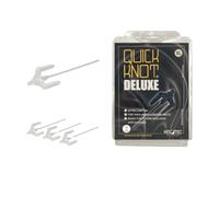 Quick Knot® Deluxe | Horse Mane Plaiting Clips | No Needle & Thread | Professional Show Plaits | Reusable | White XL