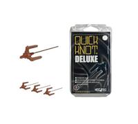 Quick Knot® Deluxe | Mane Clip for Braiding | Designed for Horses and Ponies | Reusable | 3 colors, 2 sizes (Brown, Standard)