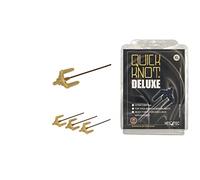 Quick Knot® Deluxe | Mane Clip for Braiding | Designed for Horses and Ponies | Reusable | 3 colors, 2 sizes (Brown, XL)