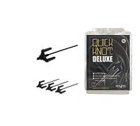 Quick Knot Deluxe® | Mane Clip for Bun | Suitable for Horses and Ponies | Standard or XL | Black, Brown & White (XL, Black)