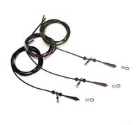 Quick Link Ready 3 Pack of Pre Rigged Tubes for Efficient Carp Fishing Setup (Mixd Color)