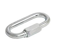Quick Link Screw Lock Chain Fastener Hook Carabiner Steel Repair Hiking Camping (3, 6mm)