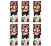 Quick Magic Sipper - Chocolate Flavour, Natural Flavours, Gluten-Free, No Artificial Colours, Bundle of 6 (13 Straws Each, Total 78)