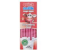 QUICK MILK Magical Sipper 13 Straws - (Strawberry Flavour)