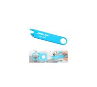 Quick Needle Threader for Sewing Machine, High Definition Magnifying Lens, Auto Threading Device with Magnet and Scale Ruler, Lightweight Plastic (Sky Blue)