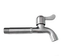 Quick Open Stainless Steel Faucet With Extended Spout And Thermal Resistance For Seamless Integration Into Modern Bathroom Layouts(16cm Mesh Mouth)