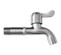 Quick Open Stainless Steel Faucet With Extended Spout And Thermal Resistance For Seamless Integration Into Modern Bathroom Layouts(Net Mouth 13cm)