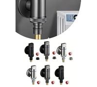 Quick Opening Angle Valve for Washing Machines, G1/2 & G3/4 Brass Alloy Shut-Off Valve with Metal Handle, Space-Saving Wall-Mounted Faucet for Kitc(Silver G1/2 and G3/4)