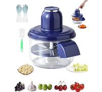Quick Peel Pro - Official 20 Seconds Quick Peeling, Electric Grape Peeling Machine, 50w Brushless, Precise Peeling, Minimal Waste, Food-Grade Stainless Steel Blades, for Dishwasher (Blue)