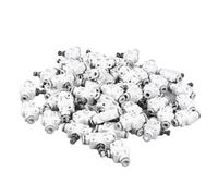 Quick Pneumatic Connector Adjustable Quick Connect Insertion Air Pipe for Pipeline Flow Control Valve 100Pcs Plastic PU Hose or Nylon Pipe for Automation Equipment