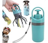 Quick Poop Scooper, Dog Pooper Scooper, 2026 New Portable No-Touch Pet Waste Picker Upper with Claw Grabber, Dog Pooper Scooper for Small Medium Large Dogs, Easy Carry Poop Pickup Tool (blue)