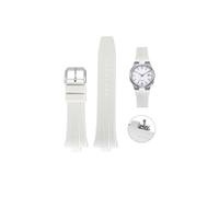 Quick Release 26mm FKM Rubber Band For Citizen Tsuyosa Watches, Replacement FKM Watch Band For Citizen Tsuyosa Watches (White, 26mm)