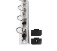 Quick Release 30CM L Track Single Bolt Anchor Ring Spring Bolt for Cargo Fixing on For RVs, Pickup Trucks, and Trailers (Black Pull Ring)