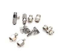 Quick Release Airbrush Adapter Set, Quick Release Disconnect Fitting Connector Set for Air Compressor and Airbrush Hose, 15 Pieces MOUDOAUER