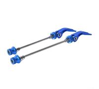 Quick Release Axle for Mountain Bikes, Engineered from Aluminum Alloy with CNC Design, High Strength for Front and Rear Wheel Compatibility (blue)