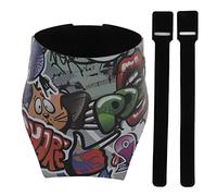 Quick Release Bicycle Folding Water Bottle Holder Cup Rack Cage Cycling Cup Holder PVC Material (Graffiti Style)