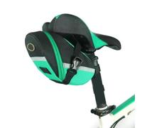 Quick Release Bicycle Saddle Bag For Mountain And Road Cycling, Polyester Storage Pouch With Large Capacity For Tools And Essentials, Black(20 * 6 * 8 Green)