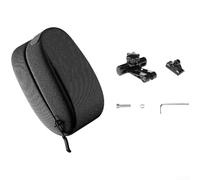Quick Release Bike Saddle Bag 0.3L Storage with Reflective Strip and Adjustable Clamp Mount for Secure Attachment on Various Seat Types (Black)