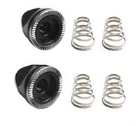 Quick Release Bike Wheel Skewer Springs 4 Pieces plus 2 M5 Nut Screws for Secure Bicycle Hub Assembly Replacement Parts Aluminum Alloy
