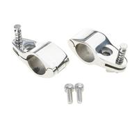 Quick Release Boat Canopy Clamps 316 Stainless Steel None Tool Installation Double Systems for 22-32mm Tubes Secure Locking Marine Pipe Clamp Set