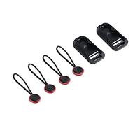 Quick Release Buckle Mount Shoulder Strap Conversion Buckle Steel Core Rope Anchor Chain Extension Set for Unbranded Camera Straps (Round)