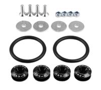 Quick Release Bumper Clips | -Jaluminium Bumper Quick Release - Front Rear Bumper Fastenings Bumper Holder Ring Rubber Band for Car Bumper Boot Hatchback