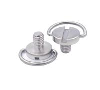 Quick-release camera mounting screws 1 M2 .5 M3 M5 Folding D-Ring Adapter for Tripod Monopod Quick Release Plate Camera Photography Accessories(M5 7mm Black)