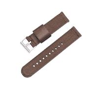Quick release Canvas nylon Strap Replacement Band fit For Garmin Vivoactive 4 4s/Venu 2 2s / Forerunner 55 245 645 Music Wristbands (Color : Brown, Size : 20mm)