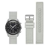 Quick Release Canvas Straps For Omega Watches, Replacement Canvas Nylon Watch Band For Breitling Watches (18mm, Grey)