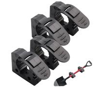 Quick Release Clamp 4Pcs Non-Slip Rubber Clamp for 1.18-1.57in Diameter Tools Universal Strong Load TUV ATV Van Trucks Quick Grip Clamps for Shovel Axe