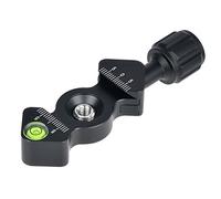 Quick Release Clamp With Arca-Swiss for Tripod Head Mini Fish Bone Style & With 3/8 Inch Tripod Screw Black Color