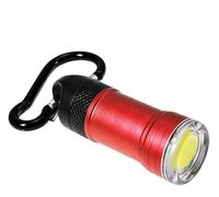 Quick Release COB LED Torch - Red Dzine Light Up Accessory Keyring