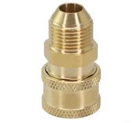 Quick Release Connector Coupler Fitting For High Pressure Washer Adapter Set And Hose Fit One Quarter Nozzle Or Spray, Washer Hose (#6)