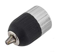 Quick Release Drill Chuck, 3/8-24UNF Thread, 0.8-10mm & 2-13mm Clamping Range, Metal Sleeve with Nylon Coating, for Corded Drills