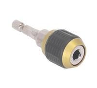 Quick Release Extension Bit Holder 1/4in Hex Shank Impact Drill Magnetic Self Locking Rod 60mm Long Durable Carbon Steel Construction for Tight Spaces and Hard to Reach Areas