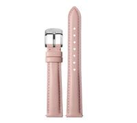 Quick Release Fashion Watch Band Compatible With Casio Citizen Fossil DW Strap 12mm 14mm 16mm 18 Ladies Blue Pink Red Soft Cowhide Watchband(Light pink Silver,15mm)