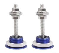 Quick Release Fasteners Set with Aluminum Hood Pins for Racing Car Front Bumper and Engine Bonnet Lock in Multiple Colors(blue)