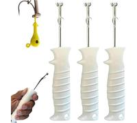Quick Release Fish Hook Extractor - Human Fish Hook Remover Tool, Safe Deep Throat Design, Bass, Twist & Release Removal Pliers with Protective Sleeve for Fishing (3 Pcs)