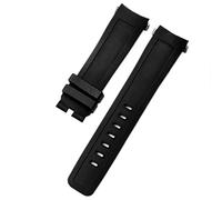 Quick Release Fluoro Rubber Watch Band for IWC Aquatimer Series IW356802 IW376705 376710 Soft Silicone Watch Strap 22mm Men (Color : Silver Buckle, Size : 22mm)