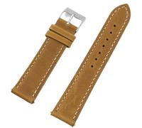 Quick Release Genuine Leather Watch Strap 16-22mm Retro First Layer Cowhide Band