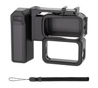 Quick Release Handle Grip with Cold Shoe Mount and AntiLost Strap for Action Camera Cage Protective Frame Quick Release Handle