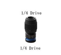 Quick Release Hex Socket Wrench Adapter Set, 1/4 3/8 /2 Inch Square Drive t | Spring-loaded quick-release mechanism allows for fast bit changes without tools, improving workflow.